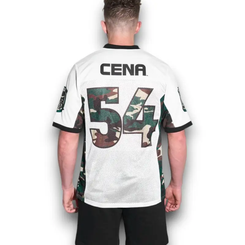 WWE John Cena Chain Gang Camo Football Jersey, Outdoor Sportswear
