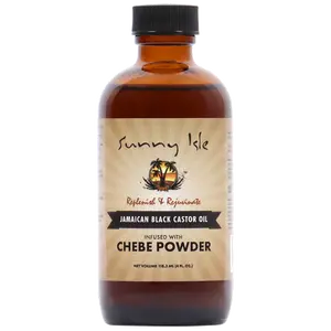 Sunny Isle Jamaican Black Castor Oil infused with Chebe Powder 4oz