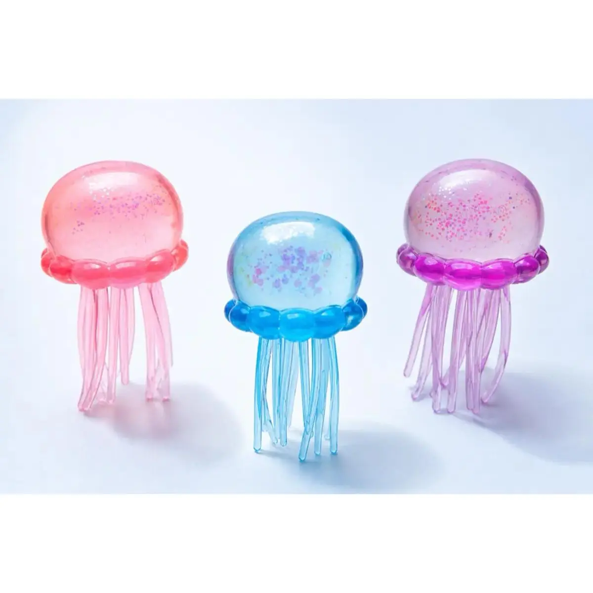 Nubi Jelly Squish Translucent Jellyfish-Style Sensory Toy with Soft Tentacles for Kids