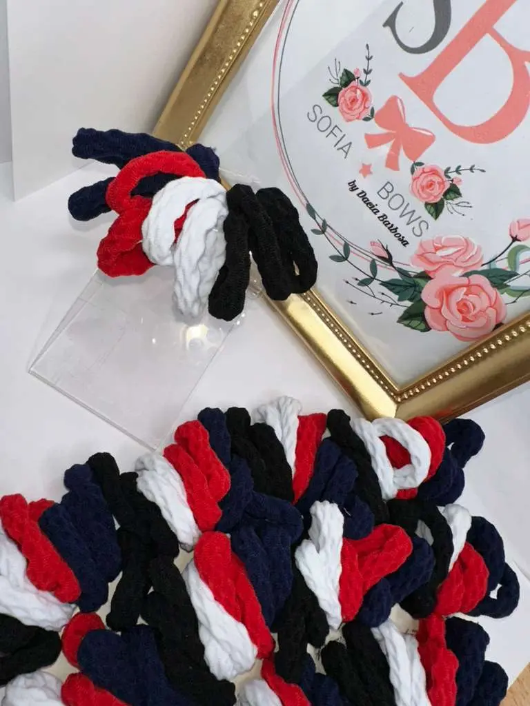 120 Large Soft Elastic Hair Ties