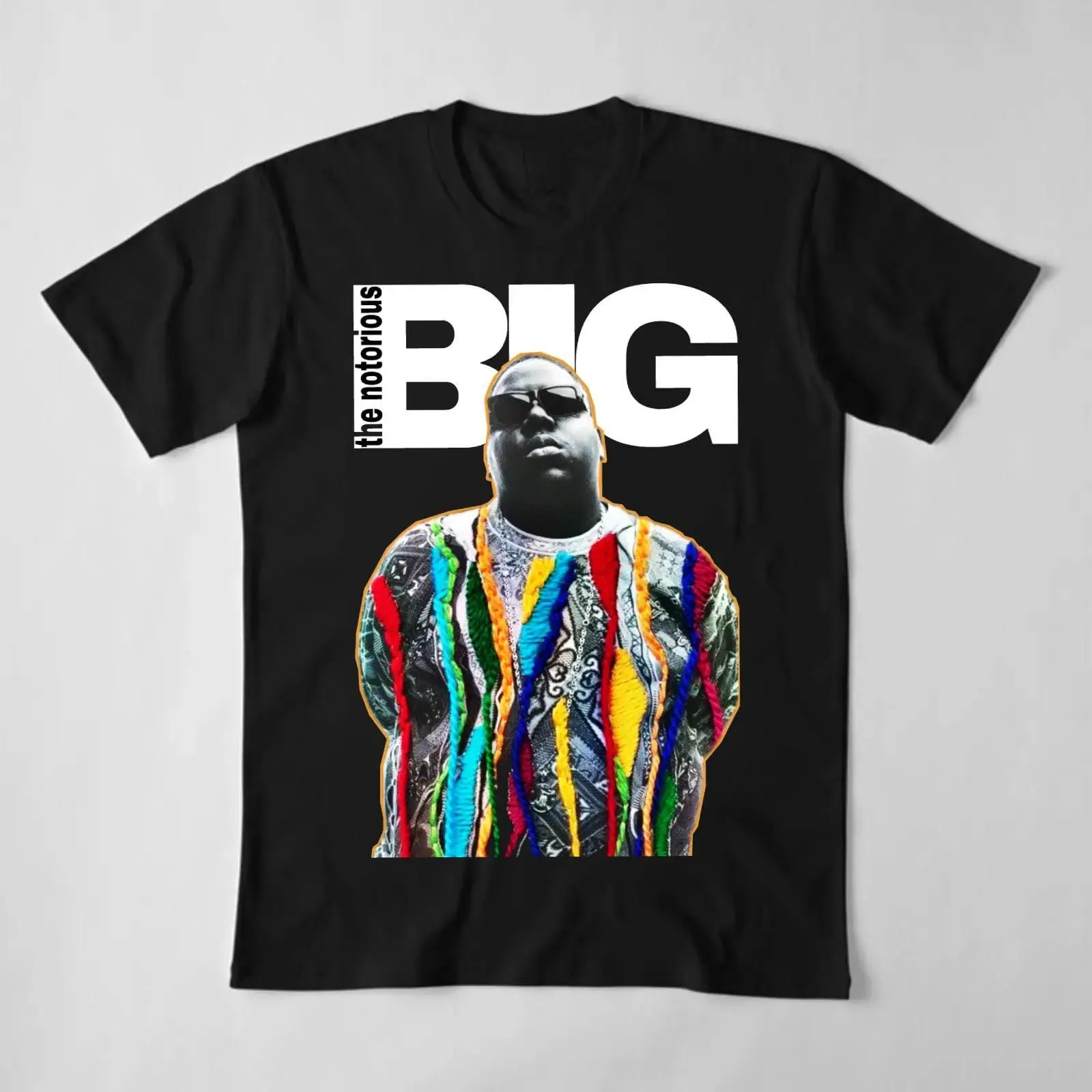 The Notorious B.I.G. COOGI Sweater Print Vintage Graphic Rap T-Shirt