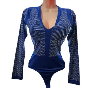 Women's Seamless 9295 Bodysuit, Comfortable Powernet Tummy Control Thong Compression Shapewear