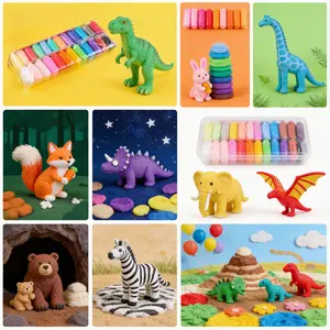 Educational Toy, DIY Various Items Enhance Imagination, Safe Non-Toxic Space Mud Super Light Clay Dough Toys 12 Colors 24 Colors 36 Colors