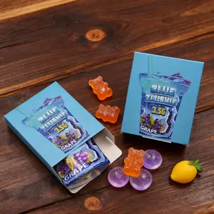 20 Sets Mylar Bags, 3.5g Moisture & Odor Proof Gift Mylar Bags - Creative Patterned Gift Boxes - Resealable Stand-Up Pouches for Candies, Cookies, Party Favors, Small Business & Holiday Gifting(Bags and Boxes)