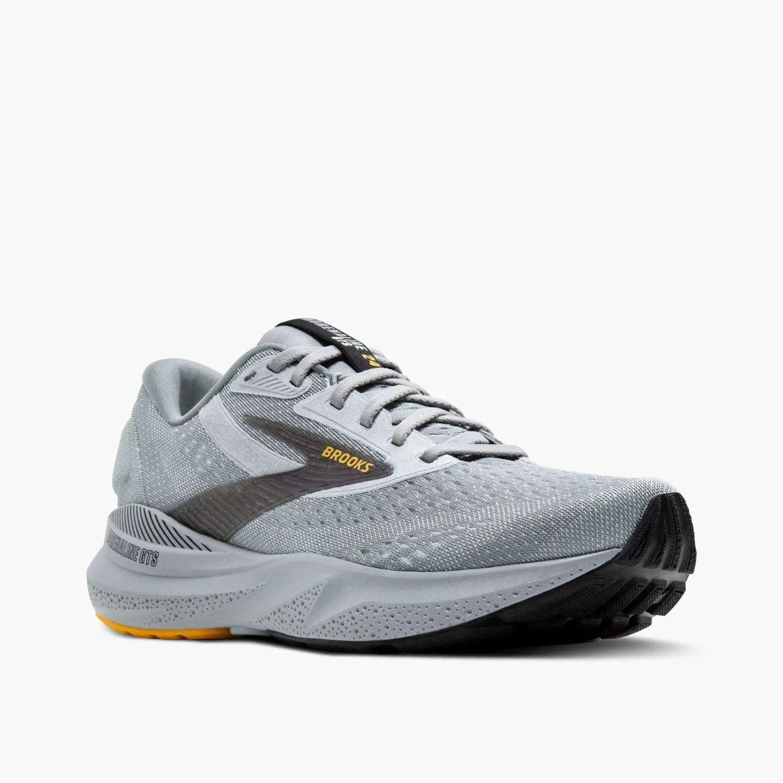 Brooks Adrenaline 24 Running Shoe in Alloy/White/Gold | Men's