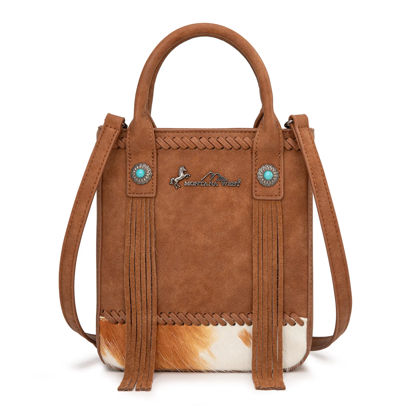 Montana West Western Cowhide Crossbody Purse for Women