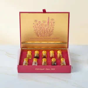 Luxury Attar Perfume Oil 10x3ml Gift Set: Natural Alcohol-Free Fragrance