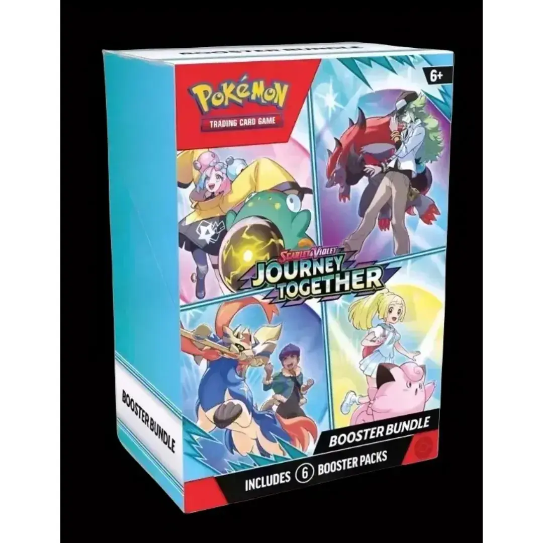 Pokemon: Journey Together Booster Bundle - 6 Booster Packs for Pokémon TCG with Trainer's Pokémon Cards