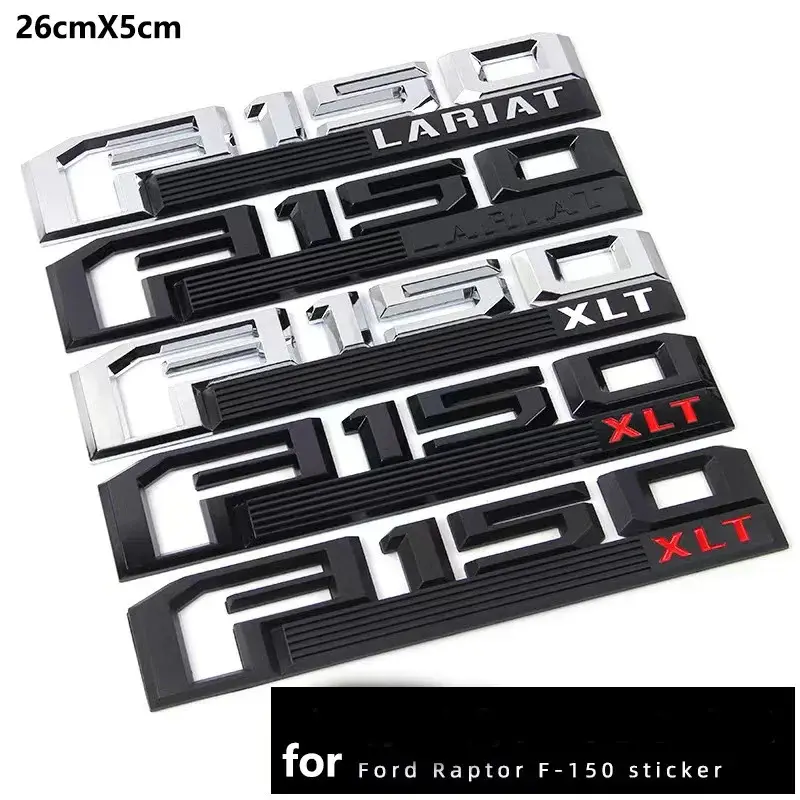 3D F150 ABS sticker for Ford Raptor F150 Lariat XLT pick-up truck with modified ABS sticker