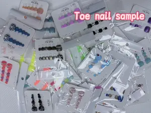 Jojo(9283)gc.28 pairs for $39.99 handmade press on toe nais random styles