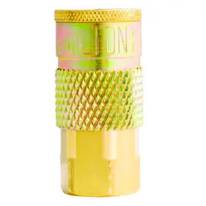 212 MAIN .25in. NPT Female T-Style Coupler, Brass Body, High-Temperature Cycling & Outdoor Recreation Equipment