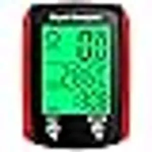 Waterproof RED LCD Digital Cycling Computer Speed Sensor Odometer for Bicycles
