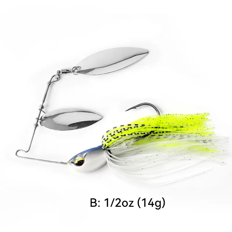 Spinner Baits Fishing Lures Kit, Hard Metal Buzz Bait Jigs Colorado Willow  Leaf Spinnerbait Blades Swimbaits Fishing Tackle Spinner Bait for Bass Pike  Trout Salmon Fishing - TikTok Shop