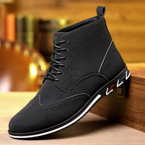 Men’s New High-Top Leather Chelsea Boots – Casual, Stylish, Versatile, for Everyday Wear