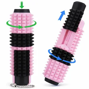 Spiky Sensory Fidget Toy for ADHD,SH, 5-In-1 Stress Relief, Pain Stimulator with Clicker, Spinner, Slider, Roller, Spiky Grip, Portable Keychain,For Teens (9+)and Adults,Portable Vibrant Grippie Stress Relief Tool