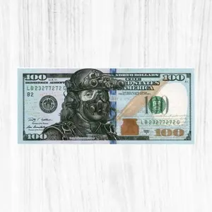 Tactical Franklin Parody Sticker – Operator Helmet Art – Funny Military Warrior Design for Gear & Laptops