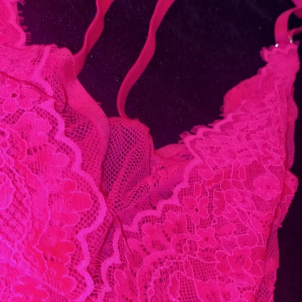 HOT PINK ADORE ME Floral Lingerie Set