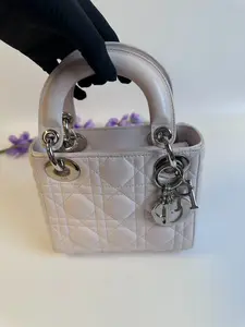 Pre-owned Dior leather Crossbody Bags Lady My Lady 【BF 12Z】