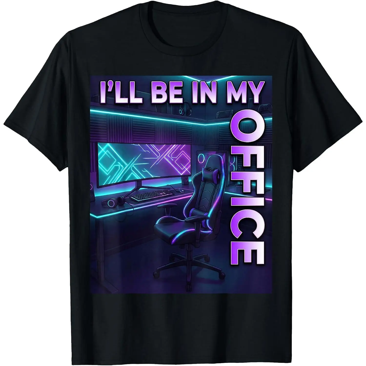 PC Gaming I'll Be in My Office PC Gamer T-Shirt Unisex Cotton Clothing