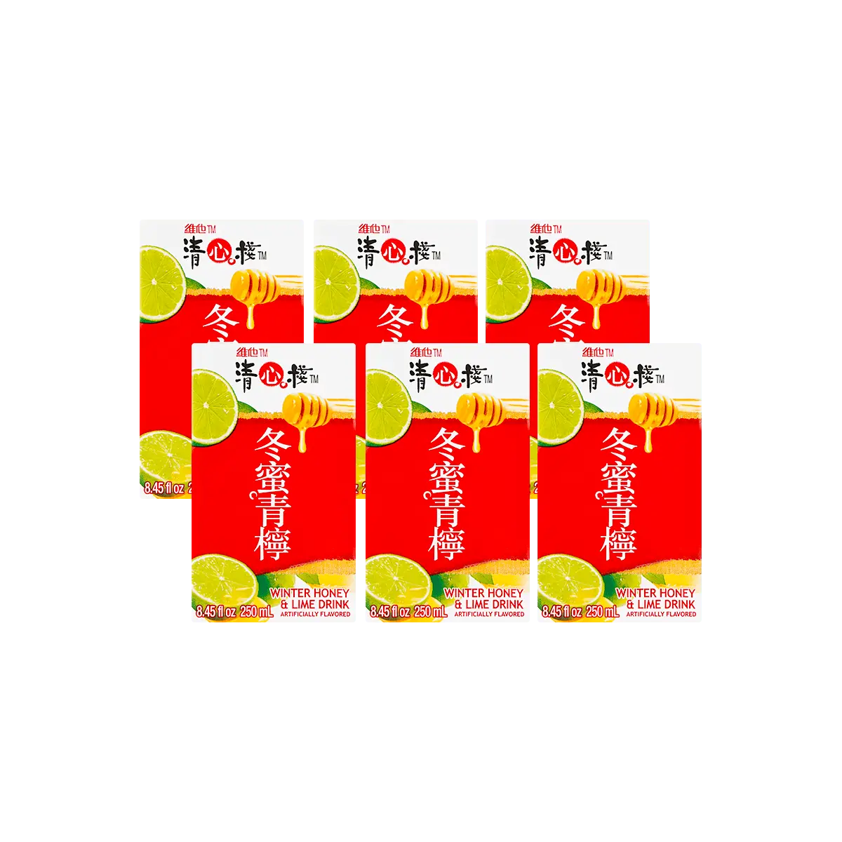 VITA Hong Kong Clear Water Winter Honey Lemon Tea Drink 250ml 6-Pack - Refreshing Citrus Beverage