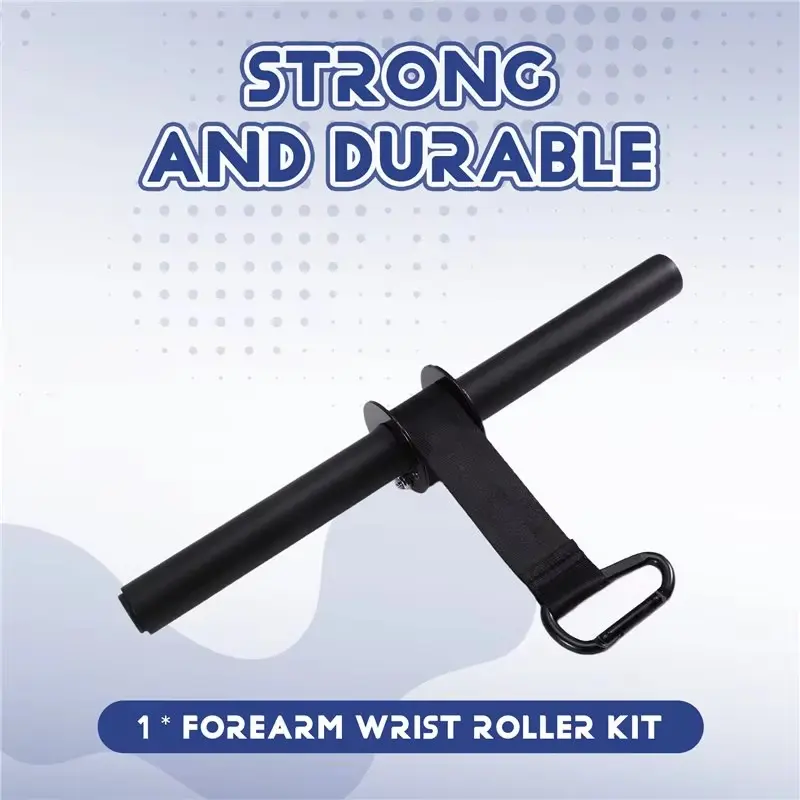 Wrist Wheel Forearm Trainer with Nylon Webbing Forearm Trainer with Quick Locking Mechanism Ideal for Hand Wrist and Forearm Training