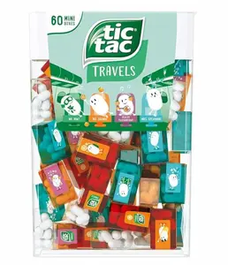 TIC TAC Box with 60 Mini Boxes (Mint, Orange, Spearmint, Peach and Passion fruit) 234g by Tic Tac