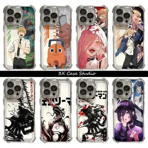 Hot Anime C-Chainsaw Man Cool Phone Case For iPhone 17 16 15 14 13 12 Pro Max Plus Anti Fall Birthday And Holiday Gifts Case Cover