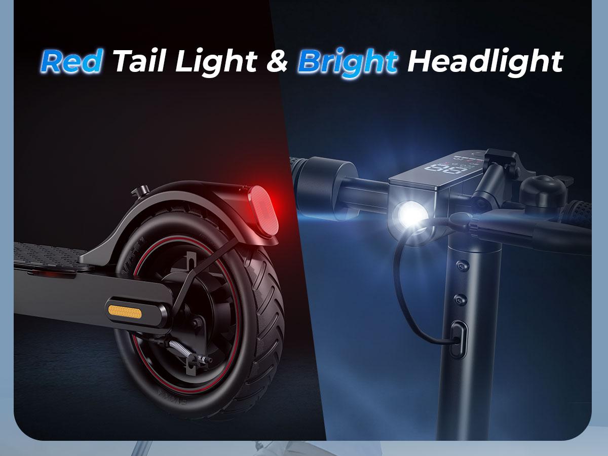 Foldable Lightweight Electric Scooter for Adults – 500W Peak Motor, 21/23 Miles Range, 18/21 MPH, 8.5" Tire & Drum Brake, App Control for Daily Commuting