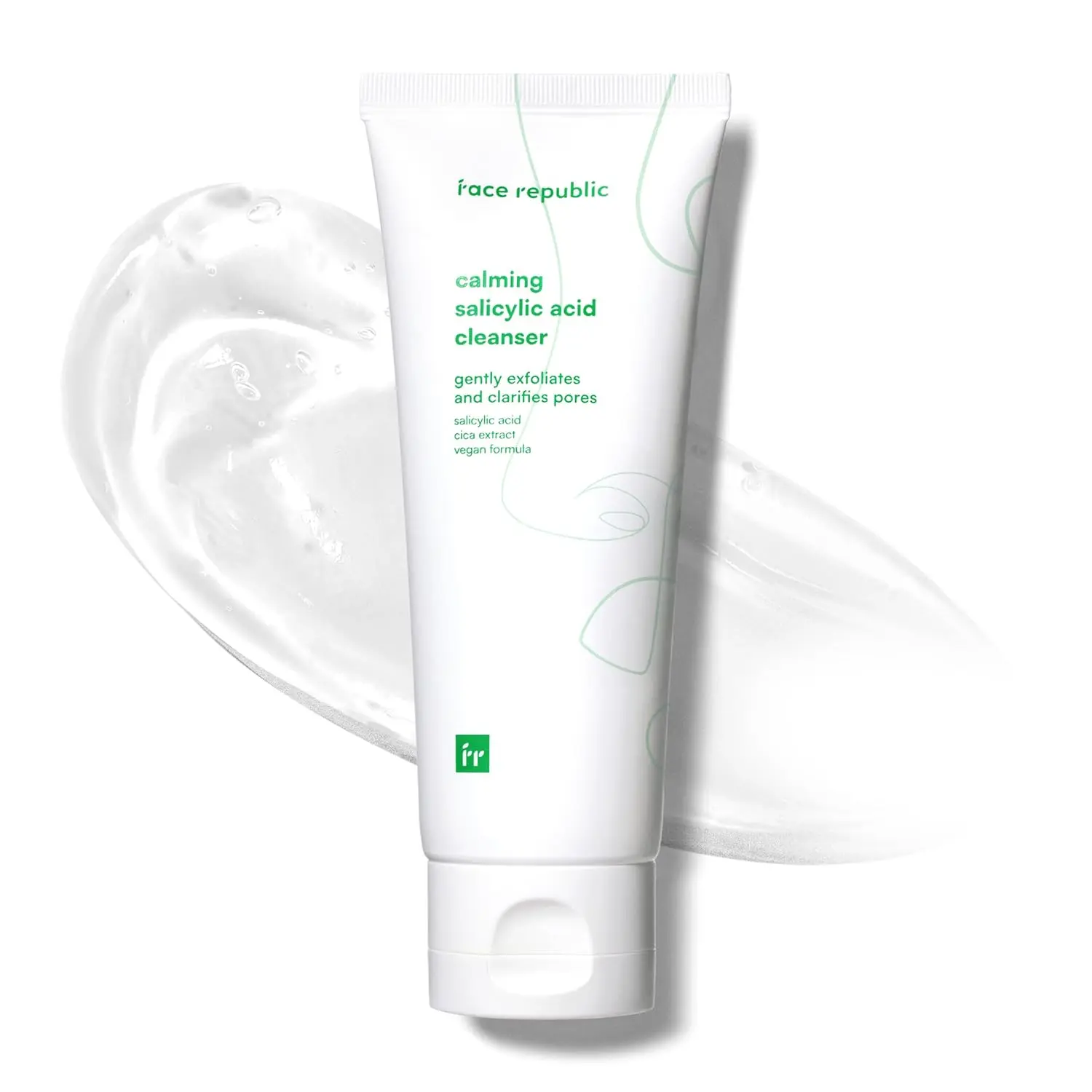 [Official Face Republic Partner] Calming Salicylic Acid Cleanser 100ml 3.38 fl oz | Acne Care, Low pH Gel Foam | Calming, Clarifying, Oil Control | Salicylic Acid, Centella Asiatica, Tea Tree | Vegan Korean Face Wash