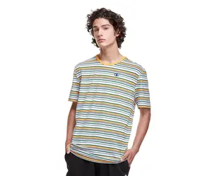 Champion Cham Yarn Dye Striped Tee Mens Active Shirts & Tees
