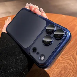 Transparent Ultra-Thin Matte PC Protective Phone Case Cover for iPhone 17/16/15/14/13/12/11 Pro Max Plus, Shockproof Lens Protection, New Arrival