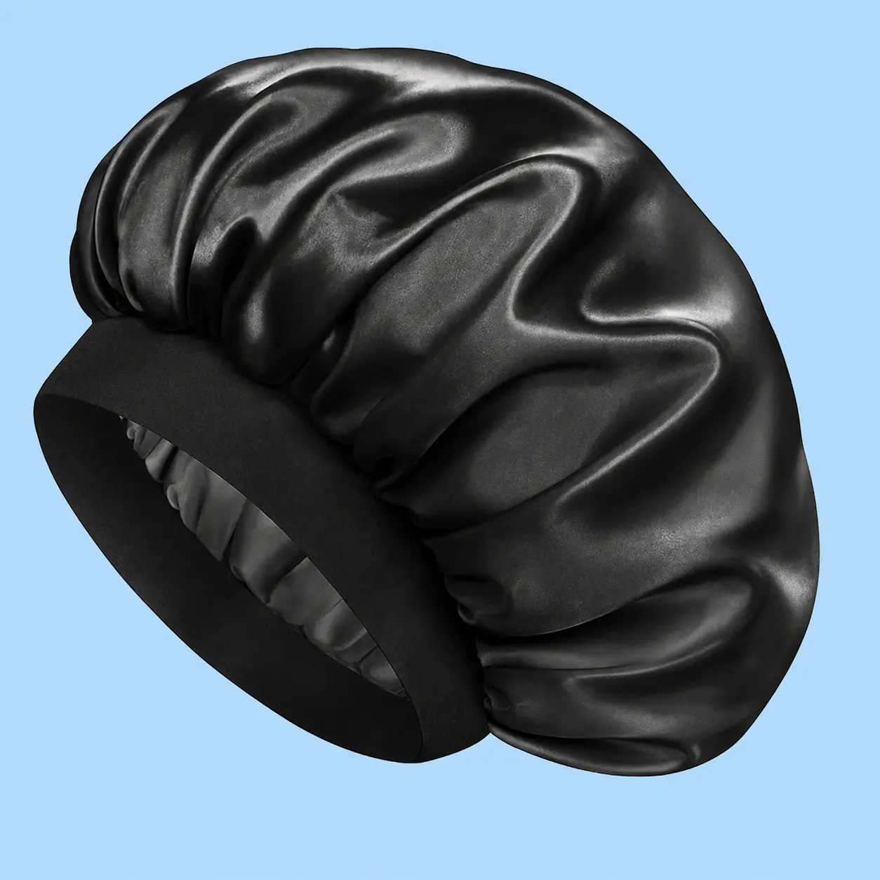 Double Layer Satin Sleep Bonnet for Men & Women, Soft Elastic Hair Bonnet for Sleeping, Satin Hair Cap for Curly, Natural, Braided, Long & Wavy Hair