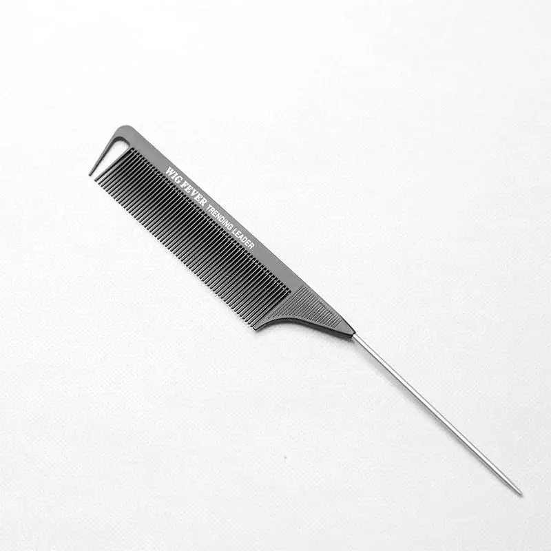 Gift Pack Wigfever Professional Rat Tail Hair Comb - Stainless Steel Pintail - Anti Static And Heat Resistant Teasing Lightweight Comb Durable Haircar