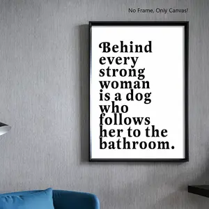 Inspirational Cartoon Wall Art Decor, Simple Style Bathroom Quote Pattern, Home Decoration for Living Room & Bedroom, Unique Gift Idea