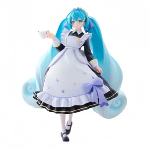 21cm Luminasta Series Hatsune Miku Classical Maid PVC Collectible Figurine Official Anime Figure Table Ornament Fan Collection Holiday & Birthday Gifts