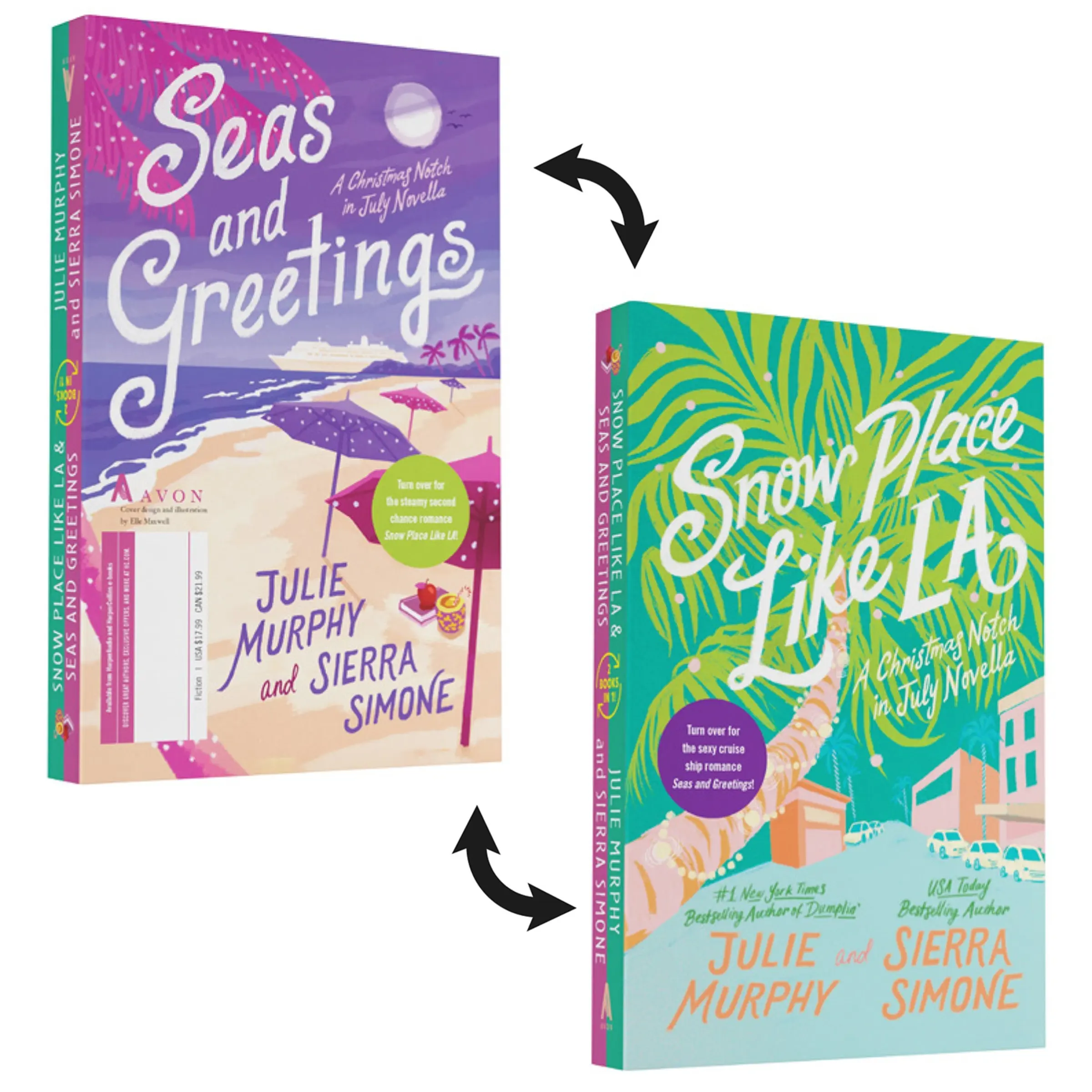 Snow Place Like LA and Seas and Greetings: A Christmas Notch in July Collection (Christmas Notch) by Julie Murphy||Sierra Simone [Paperback Book]