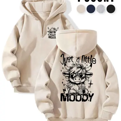 thumbnail image 2 of Just A Little Moody Moody Highland Cow Graphic By Digital Click Store 2 of 11