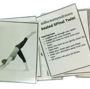 Learn Yoga Pose Flash Cards. Stretching exercise.
