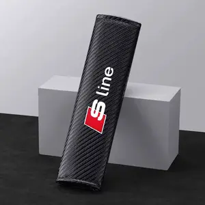 2 PC Car Seatbelt Shoulder Pads, Anti-Slip Safety Belt Cushions for Audi Sline A3 A4 A5 A6 A7 A8 Q2 Q3 Q5 Q7 S3 S4 S5 S6 S7 S8 Car Interior Accessory