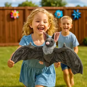 58cm Gothic Bat Plush Toy, Spooky Soft Stuffed Animal, Realistic Bat Doll, Unique Gift Series, Soft Cuddly Gift, Birthday & Holiday Present