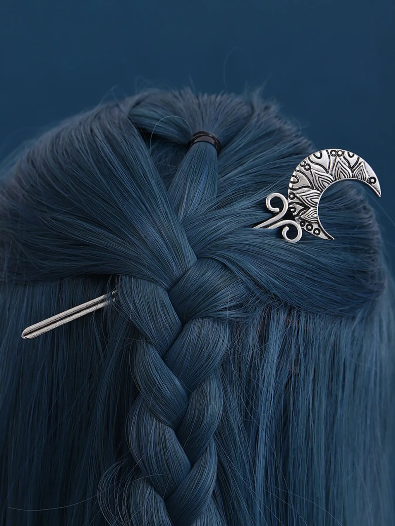 Viking Vintage Crescent Hair Pin for Women, Goddess Hair Clip, Fashionable Nordic Style Accessory, Party Jewelry, Valentine's Day Gift, All Seasons