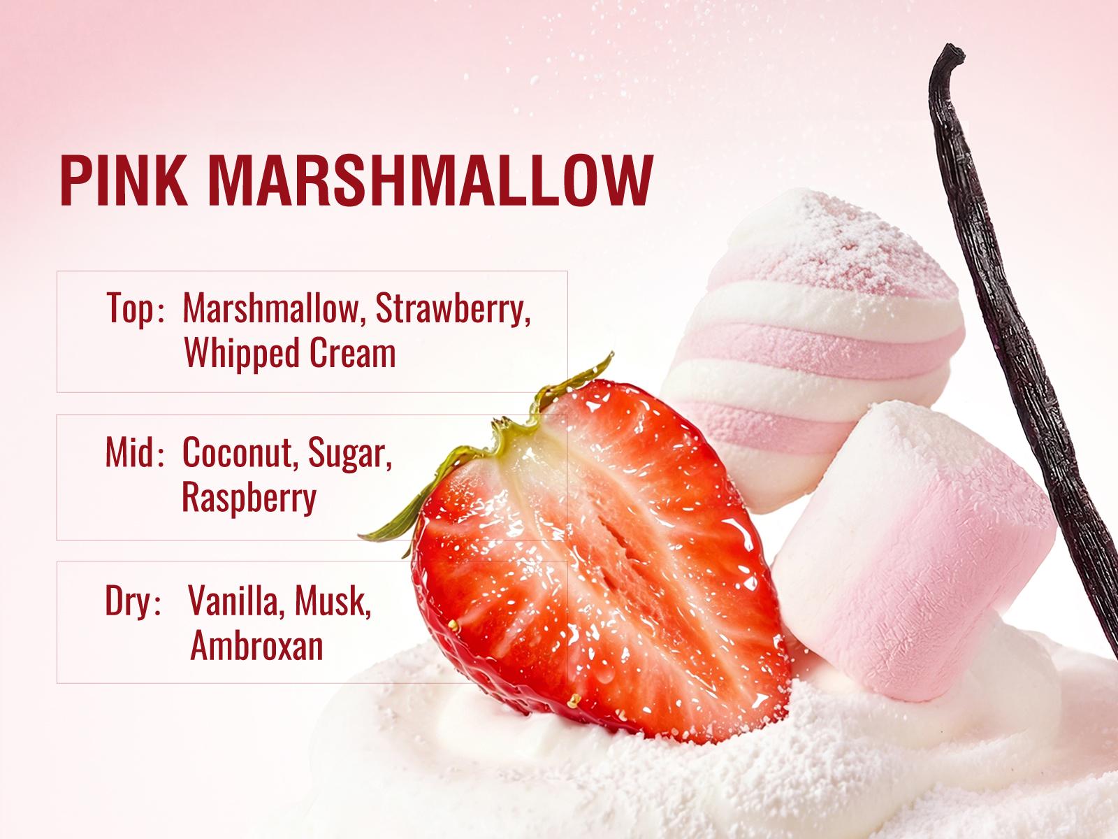 New Sttes Marshmallow Perfume for Women, Sweet Gourmand Perfume with Marshmallow, Strawberry, Vanilla & Musk, Long Lasting Fragrance Spray, 100ml/3.4 fl oz,back to school
