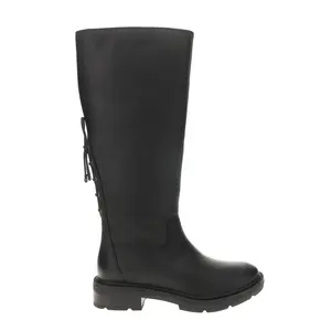 Timberland Womens Brimfield Tall Round Toe Zippered Casual Boots Knee High Low Heel 1-2" - Black