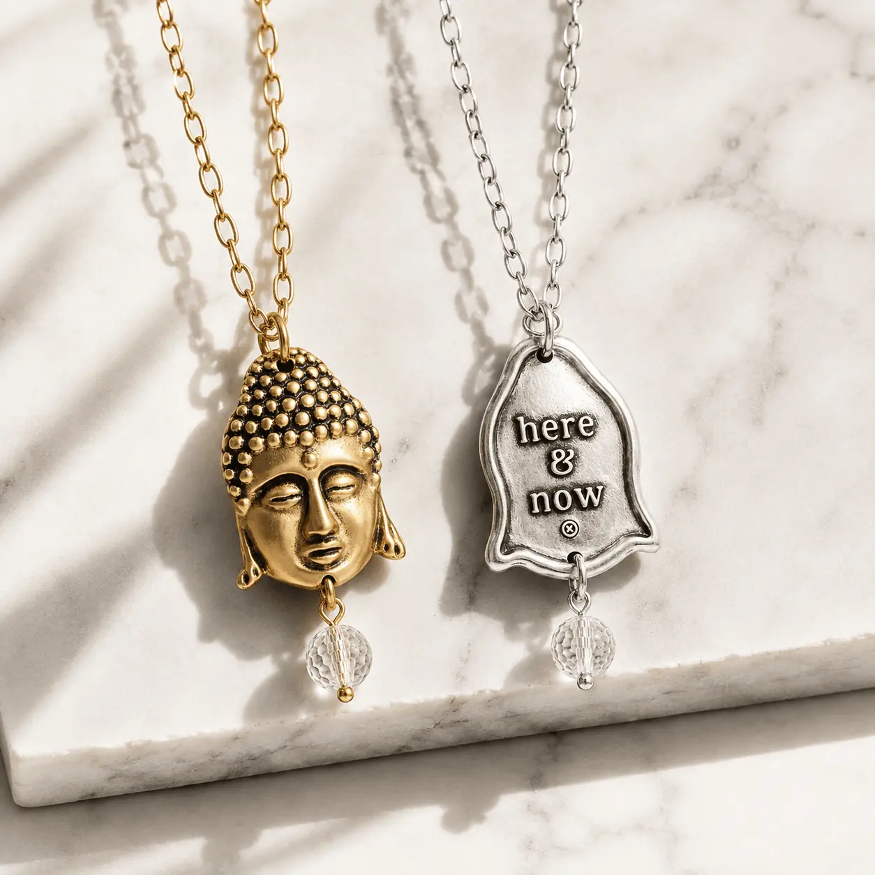 Here & Now Buddha Original Necklace Pendant Chain Jewelry