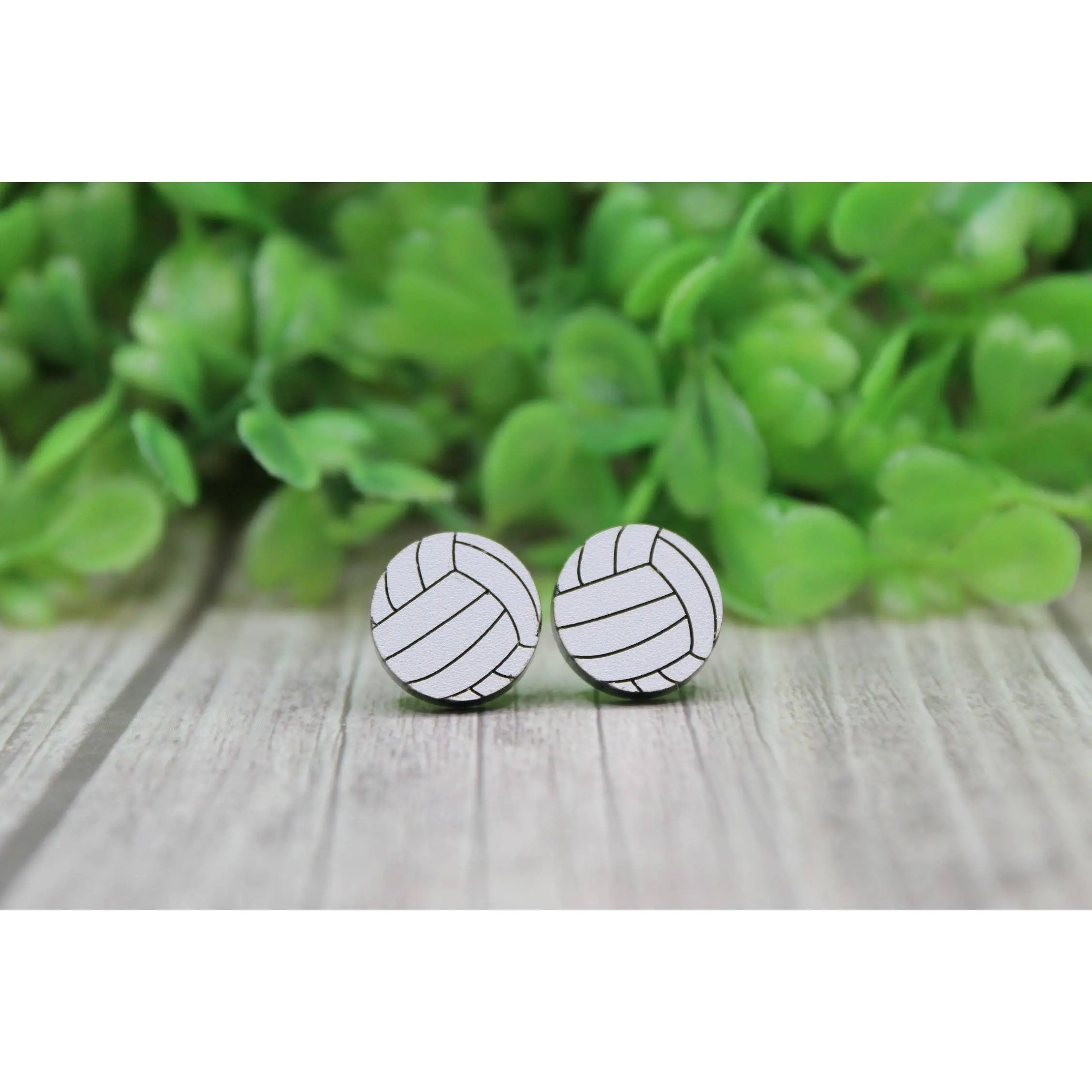 Volleyball Stud Earrings