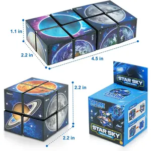 Star Cube Magic Cube Set, 2 in 1 Yoshimoto Cube for Kids and Adults, Toy for Boys and Girls Ages 8-12a