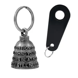 Dream Apparel Bell With Lucky Words ,Christmas/Halloween Bell, Gremlin/Guardian Motorcycle Bell/Motorcycle Key Chain For Bikers Women Men W/Hanger, Biker Bell For Riders,  Good Luck Riding Bell Spirit Moto Accessories with Bell Hanger and Legend Card
