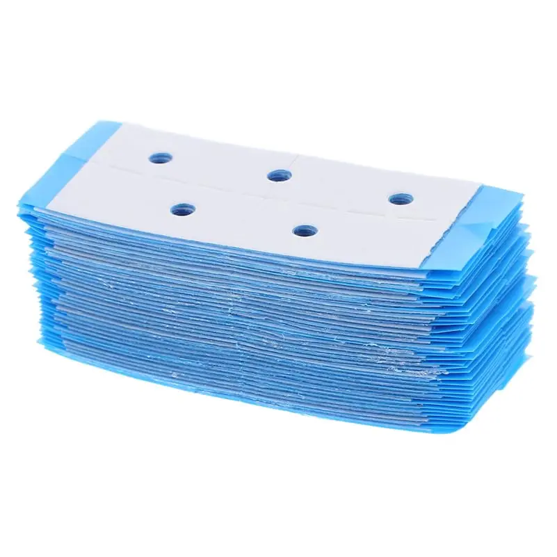 40pcs Double Sided Wig Tape Strips for Lace Front Wigs Strong Hold Sweat Resistant Hair Extension Adhesive Hole Strip