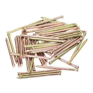uxcell Finishing Nails Hand-Drive Hardware Carbon Steel Nails 38mm 1.5-inches 100pcs, Color Zinc
