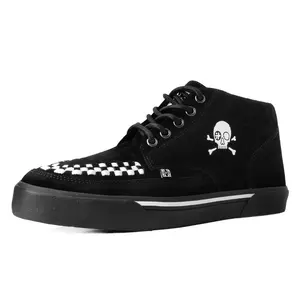 Black Suede 5-Eye Pirate Sneaker